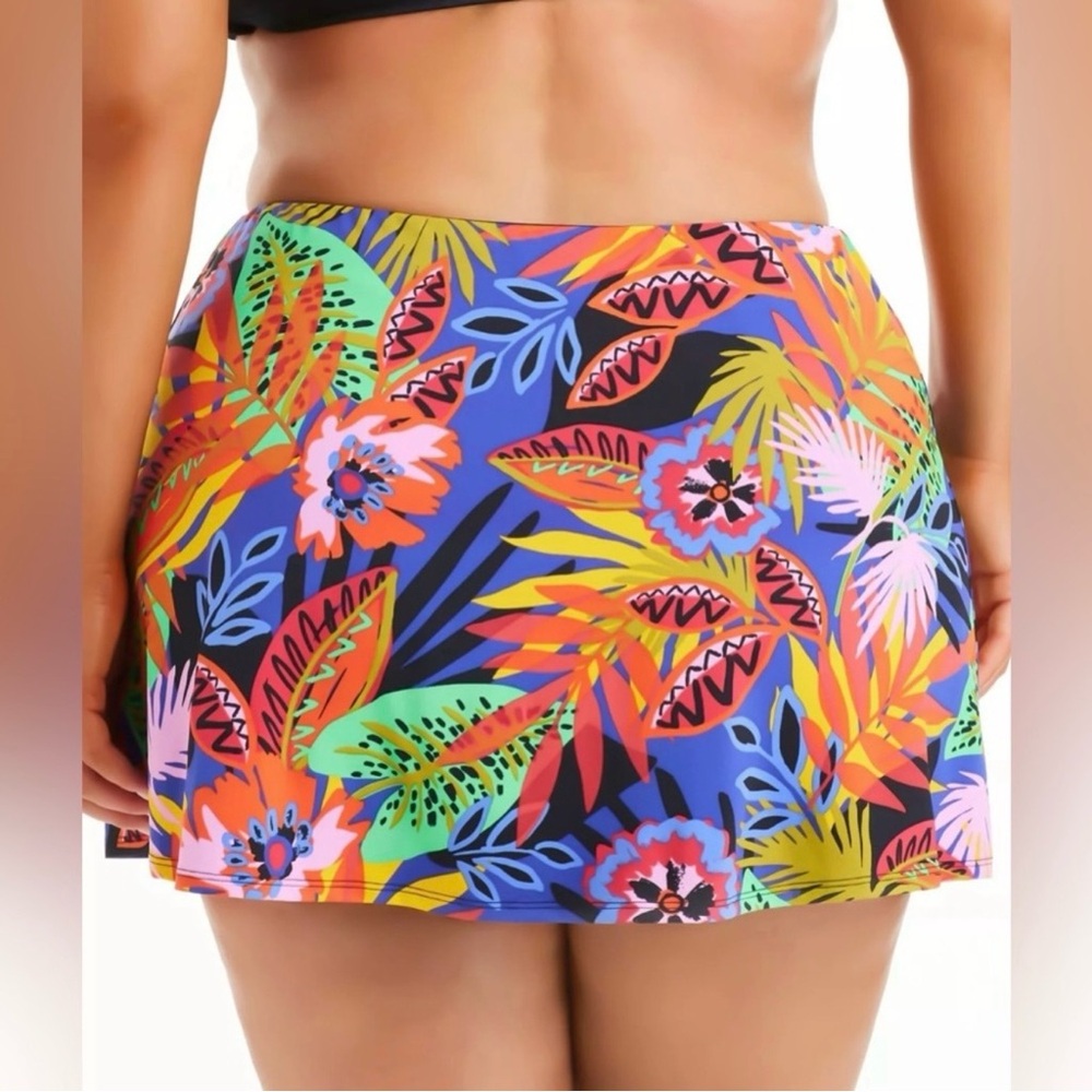 Bleu by Rod Beattie Women’s Night Safari Skirted Swim Bottoms Size 20W - Picture 2 of 14